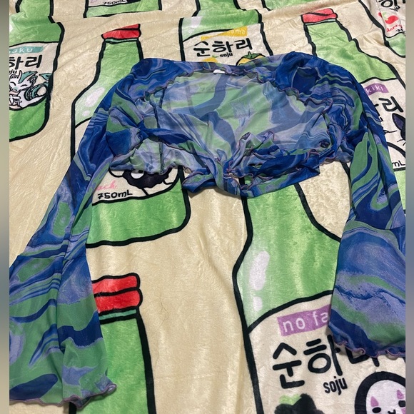 Blue Blossom Rave Outift - Picture 2 of 5